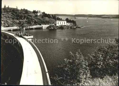 Bleilochtalsperre Staumauer Kat. Schleiz