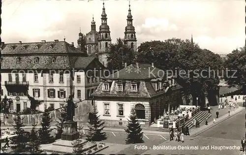 Fulda Bonifatius Denkmal und Hauptwache Kat. Fulda