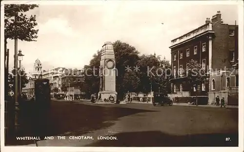 London Whitehall and the Cenotaph Kat. City of London