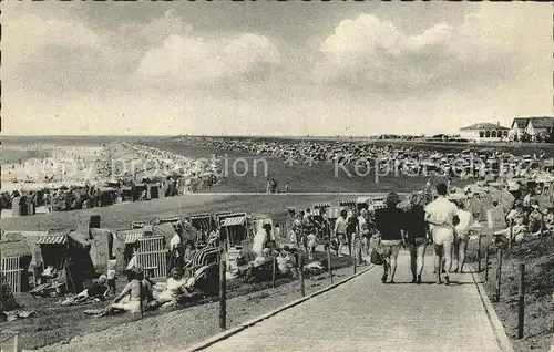 Buesum Nordseebad Weg zum Strand Kat. Buesum