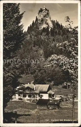 Tegernsee Galaun mit Riederstein Kat. Tegernsee