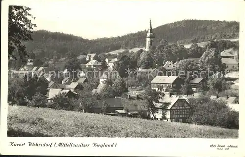 Wehrsdorf Sachsen mit Mittellausitzer Bergland Kat. Sohland Spree