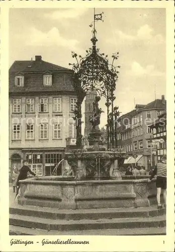 Goettingen Niedersachsen Gaenselieselbrunnen Kat. Goettingen