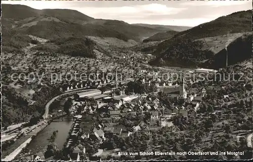 Obertsrot Blick vom Schloss Eberstein Kat. Gernsbach