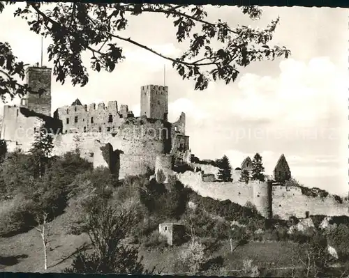 Loerrach Burgruine Roetteln Kat. Loerrach