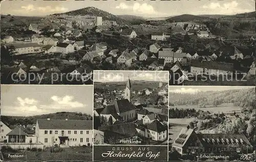 Hohenfels Oberpfalz Erholungsheim Postamt Pfarrkirche Kat. Hohenfels