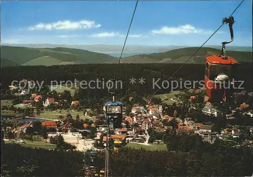 Hahnenklee Bockswiese Harz Kabinenseilbahn Hoher Bocksberg Kat. Goslar