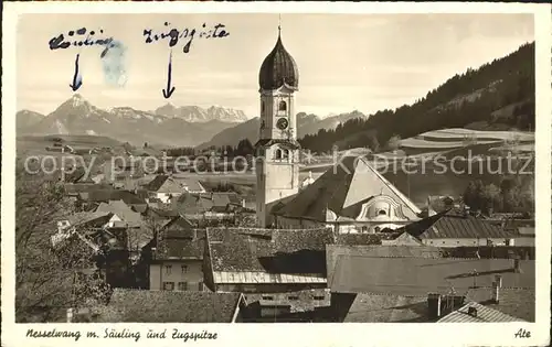 Nesselwang Saeuling Zugspitze  Kat. Nesselwang