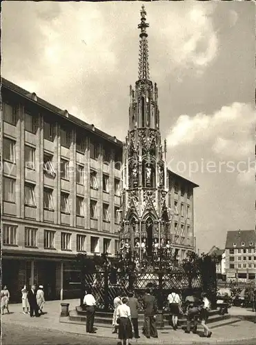 Nuernberg Hauptmarkt Brunnen Rathaus  Kat. Nuernberg