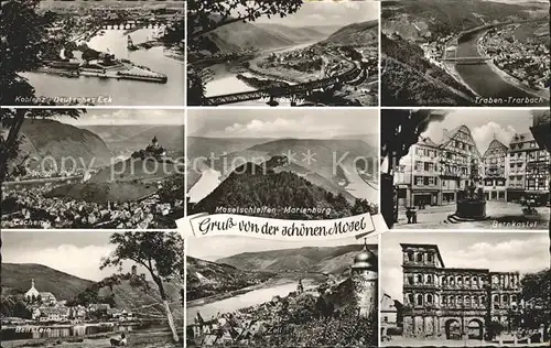 Koblenz Rhein Deutsches Eck Traben Trarbach Cochem Moselschleifen Bernkastel Beilstein Zell Trier Kat. Koblenz