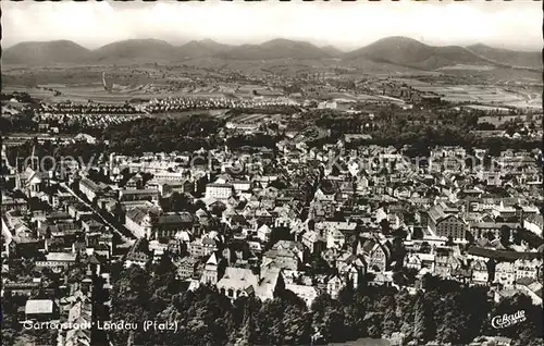 Landau Pfalz Fliegeraufnahme Kat. Landau in der Pfalz