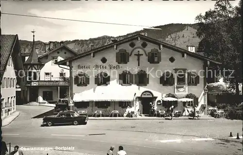 Oberammergau Dorfplatz Hotel Alte Post Kat. Oberammergau