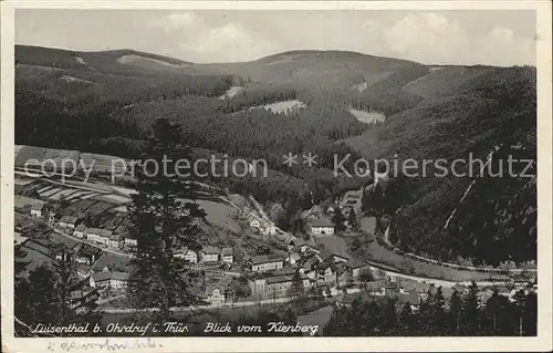 Luisenthal Blick vom Kienberg Kat. Luisenthal Thueringen