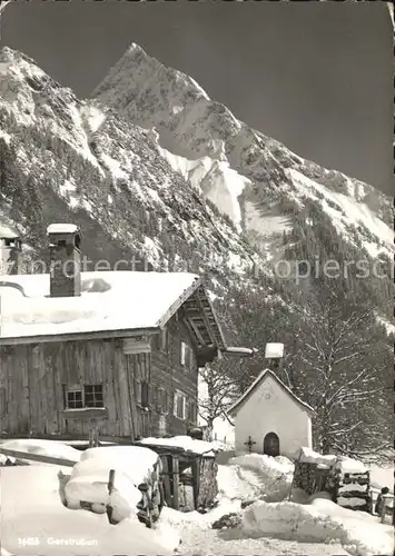 Gerstruben Berghuette Kapellchen Hoefats Kat. Oberstdorf