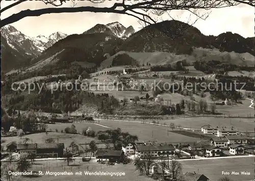 Degerndorf Inn St Margarethen mit Wendelsteingruppe Kat. Brannenburg