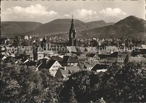 Reutlingen Marienkirche mit Gartentor Goergenberg Schoenberg und Wackerstein Kat. Reutlingen