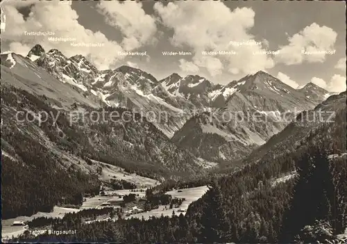 Oberstdorf Birgsautal Alpenpanorama Kat. Oberstdorf