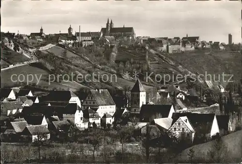 Rothenburg Tauber Blick von Detwang Kat. Rothenburg ob der Tauber