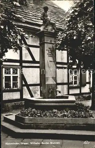 Holzminden Weser Wilhelm Raabe Brunnen Kat. Holzminden