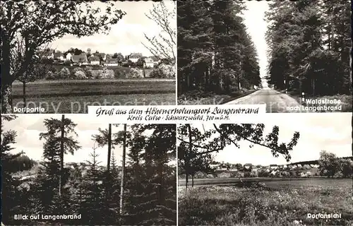 Langenbrand Forbach Dorfpartie Waldstrasse Teilansicht Ortsansicht Kat. Forbach