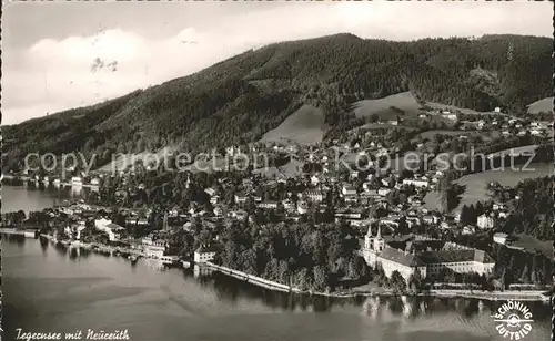 Tegernsee mit Neureuth Fliegeraufnahme Kat. Tegernsee