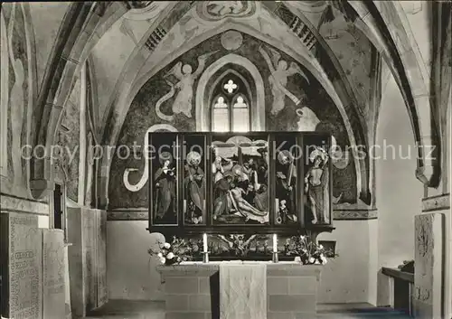 Hochhausen Neckar Notburga Kirche Altar Kat. Hassmersheim