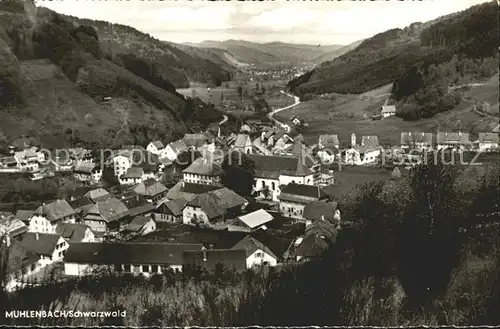 Muehlenbach Baden Panorama Schwarzwald Kat. Muehlenbach