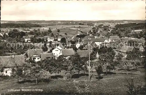 Wuestenrot Panorama Luftkurort Kat. Wuestenrot