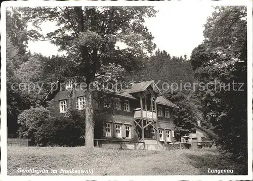 Langenau Oberfranken Geroldsgruen im Frankenwald Kat. Tettau