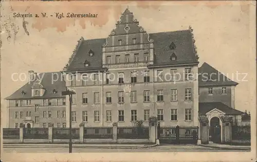 Schwerin Mecklenburg Kgl Lehrerseminar Kat. Schwerin