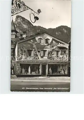 Oberammergau Haus Heinzeller Der Holzschnitzer Kat. Oberammergau