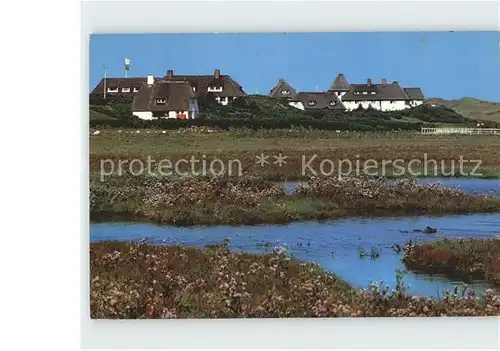 Kampen Sylt Blick ueber die Wattwiesen Nordseebad Kat. Kampen (Sylt)