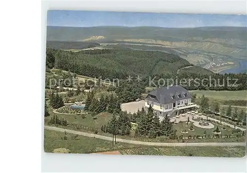 Briedel Hotel Jagdhaus Bummkopf Panorama Moseltal Fliegeraufnahme Kat. Briedel