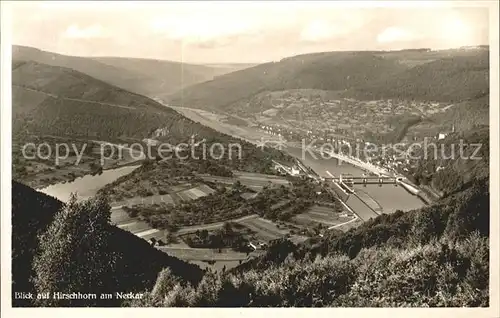 Hirschhorn Neckar Totalansicht Kat. Hirschhorn (Neckar)