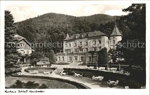 Badenweiler Kurhaus Schloss Hausbaden Kat. Badenweiler