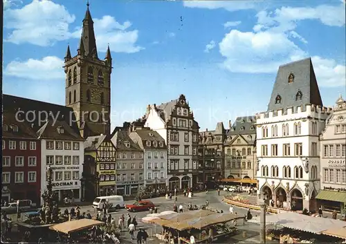 Trier Hauptmarkt mit St Gangolph Kat. Trier