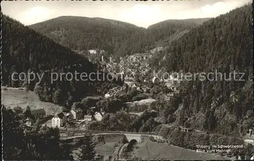 Triberg Schwarzwald Blick vom Hohnen Kat. Triberg im Schwarzwald