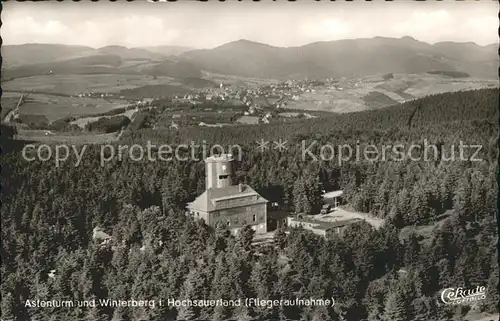 Winterberg Hochsauerland Astenturm Fliegeraufnahme Kat. Winterberg