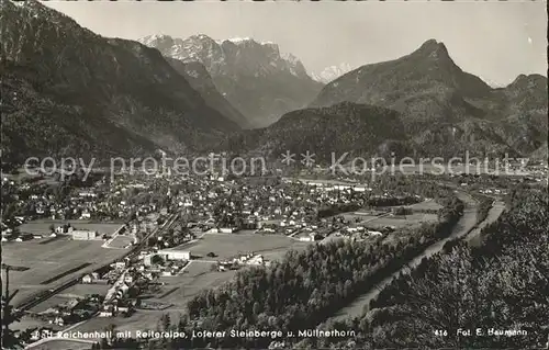 Bad Reichenhall mit Reiteralpe Loferer Steinberge Muellnerhorn Kat. Bad Reichenhall