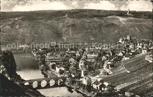 Bingen Rhein Fliegeraufnahme mit Bruecken und Nahemuendung Kat. Bingen am Rhein