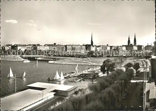 Hamburg Lombardsbruecke  Kat. Hamburg