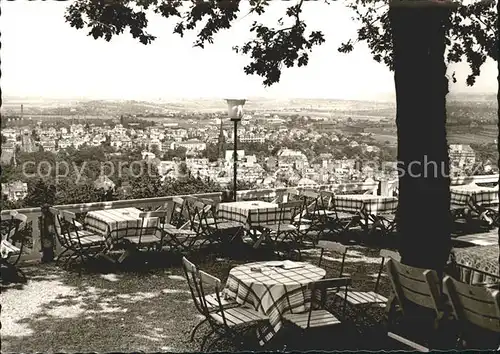 Bad Nauheim Blick vom Johannisberg Terrassen Restaurant Kat. Bad Nauheim