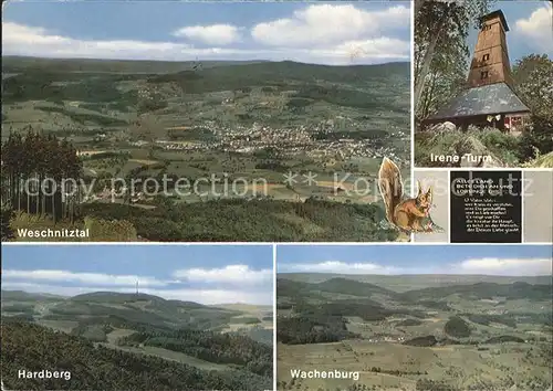 Tromm Odenwald Weschnitztal Irene Turm Hardberg Wachenburg Kat. Grasellenbach