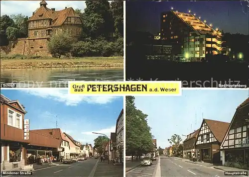 Petershagen Weser Schloss Bad Hopfenburg Mindener Str Hauptstr Kat. Petershagen