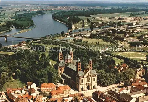 Speyer Rhein Dom Fliegeraufnahme Kat. Speyer