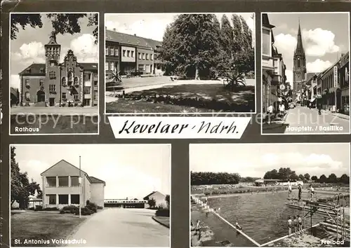 Kevelaer Rathaus Hauptstr Basilika St Antonius Volksschule Freibad Kat. Kevelaer