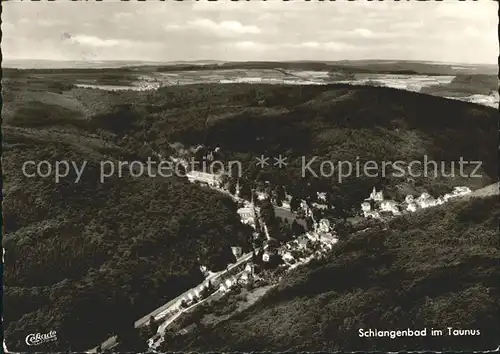 Schlangenbad Taunus Fliegeraufnahme Kat. Schlangenbad