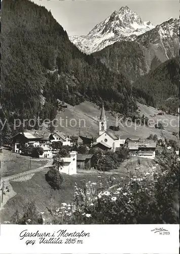 Gaschurn Vorarlberg Teilansicht Kat. Gaschurn