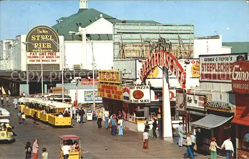 Atlantic City New Jersey A view of the boardwalk at Pennsylvania Avenue Kat. Atlantic City