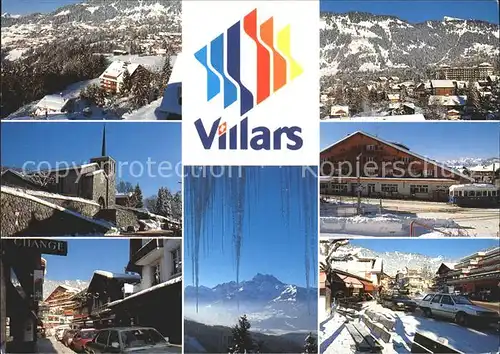 Villars sur Ollon Panorama Orts und Teilansichten Dorfmotive Kat. Villars sur Ollon